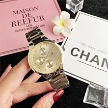 現貨直出 三眼六針裝飾手表SL68機芯鋼帶手表玫瑰金時尚潮流女士手表 明星大牌同款錶 歷史價格詳細信息