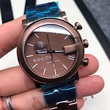 GUCCI YA101331古馳 手錶 44mm 黑色面盤 黑色不鏽鋼錶帶 男錶 女錶 歷史價格詳細信息