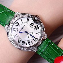 潮流女錶 卡地亞藍氣球手錶 錶盤33mm 石英機芯 圖片實拍 含包裝盒 歷史價格詳細信息
