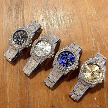 ROLEX勞力士滿天星日誌系列全鑲鉆款石英手錶 男士商務 高【潮流百貨】 歷史價格詳細信息