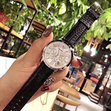 商務手錶 Armani阿瑪尼手表男鋼帶時尚休閑商務雙眼多功能防水石英表AR0389機械表 -促銷 歷史價格詳細信息