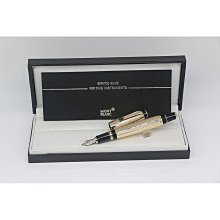 萬寶龍 Montblanc 波西米亞短鋼筆銀色雕刻車身金色飾邊 【潮流百貨】 歷史價格詳細信息