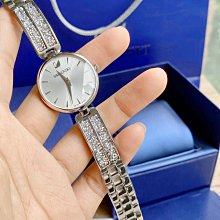 現貨SWAROVSKI Era Journey 水鑽圈 銀白色錶盤  紫羅蘭色皮革錶帶 三眼計時 石英 女士手錶 5296835 歷史價格詳細信息