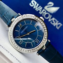 現貨SWAROVSKI Passage Chrono 水鑽圈 藍色錶盤 藍色皮革錶帶 石英 三眼計時 女士手錶5580342 歷史價格詳細信息