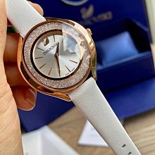 現貨SWAROVSKI Crystalline pure 鑲水晶錶盤 玫瑰金色不鏽鋼手鐲式錶帶 石英 女士手錶5269250 歷史價格詳細信息