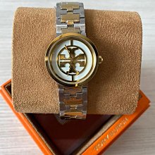 Tory Burch Reva 象牙白色錶盤 金色配銀色不鏽鋼錶帶 石英 女士手錶 TBW4016 價格比較,價格查詢,歷史價格詳細信息