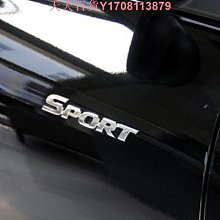 汽車貼標門板側標SPORT運動版 改裝車標sport金屬3D立體車貼尾標 歷史價格詳細信息