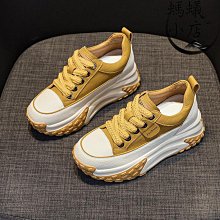 厚底內增高老爹鞋女2023新款夏季網面透氣百搭黑色運動鞋 歷史價格詳細信息