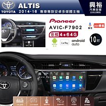 興裕【Pioneer】安卓機 AVIC-F7902 豐田 ALTIS 2001~07 安卓主機 9吋 4+64G八核心 歷史價格詳細信息