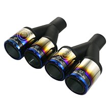 汽車一出二直排氣管尾喉一出二Y型尾喉不鏽鋼汽車排氣管改裝尾喉 歷史價格詳細信息