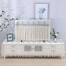 液晶電視機罩防塵罩蕾絲電視套開機不取55寸65掛式曲面臺 歷史價格詳細信息