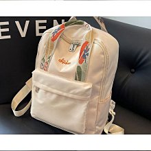 簡約尼龍布雙肩包女2021新款潮百搭時尚女士揹包大容量學生書包大 歷史價格詳細信息