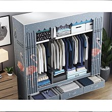 櫃簡易家用臥室鐵架加粗加固出租房收納掛櫥結實耐用簡約 歷史價格詳細信息