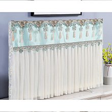 液晶電視機罩防塵罩蕾絲電視套開機不取55寸65掛式曲面臺 歷史價格詳細信息