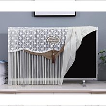 液晶電視機罩防塵罩蕾絲電視套開機不取55寸65掛式曲面臺 歷史價格詳細信息