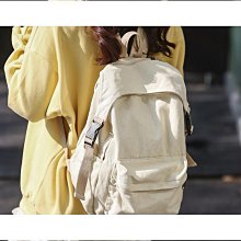 韓版簡約百搭帆布雙肩包女2024新款原宿風大容量休閒背包學生書包 歷史價格詳細信息
