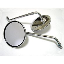 機車後照鏡 後視鏡 圓形 牛角 端子後照鏡 gogoro 高清 通用款 燒鈦電鍍  機車後視鏡 機車百-雲車品 歷史價格詳細信息