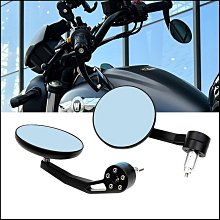 改裝CNC后視鏡 摩托車圓手把鏡 大視野圓彎桿反光鏡 電動車照后鏡現貨機車配件零件改裝 歷史價格詳細信息