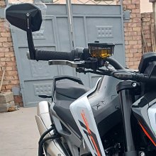 適用賽科龍RT1 RT2祖國日本改裝三色領帶摩托車反光後視鏡 歷史價格詳細信息