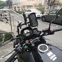 支架適用川崎 NINJA 忍者250/400/650/1000 手機架導航支架手機支架~力馳車品~ 歷史價格詳細信息