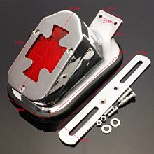 現貨熱銷-哈雷機車尾燈 改裝復古通用LED尾燈牌照燈車牌架剎車燈一體尾燈（規格不同價格也不同 歷史價格詳細信息