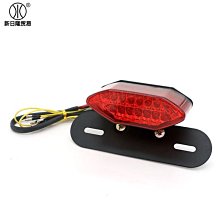 現貨熱銷-哈雷機車尾燈 改裝復古通用LED尾燈牌照燈車牌架剎車燈一體尾燈（規格不同價格也不同 歷史價格詳細信息