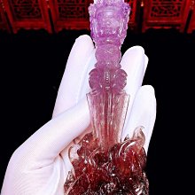 ❤妙玉生花優品購❤????收藏品????極品大美貨 ????極品天然紫超七紫發晶降魔杵擺件????晶體乾淨、顏色濃郁、工筆流暢，140*47*30mm   重量：137.5G 價格比較,價格查詢,歷史價格詳細信息