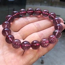 天然超七手鍊11.4mm.發順，金草莓，11.4mm，重：35.6g 歷史價格詳細信息