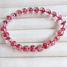 紅草莓晶手鍊～窄版~圓骨鐲~《紅33款》~手圍17號，手圍17.5號，內徑54mm寬10mm厚9mm，天然草莓水晶、圓條、細緻古典圓鐲造型！ ~{熊寶貝珠寶｝～ 歷史價格詳細信息