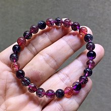 ❤妙玉生花優品購❤0824069號天然超七手鍊雲母紫發晶三輪骨幹順發.重12.3g，規格：6.7mm女款禮物 價格比較,價格查詢,歷史價格詳細信息