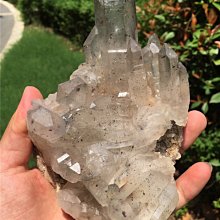 天然白水晶全包裹橘紅色石榴石多寶珠吊墜 異象水晶寶石 一物一圖 歷史價格詳細信息