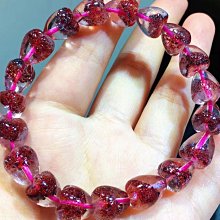 天然粉晶雲母手錬女粉水晶黑雲母片包裹體粉嫩手串飾品禮物 歷史價格詳細信息