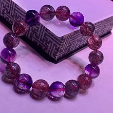 精品天然超七雲母紫發手鍊12mm.又稱三輪骨幹，12mm，重43g 價格比較,價格查詢,歷史價格詳細信息