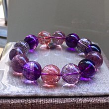 天然粉晶雲母手錬女粉水晶黑雲母片包裹體粉嫩手串飾品禮物 歷史價格詳細信息