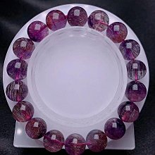 天然超七手鍊11.4mm.發順，金草莓，11.4mm，重：35.6g 歷史價格詳細信息