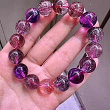 天然極品超七骨幹水晶手鍊10.3mm.絲順滿，金草莓，重：30g 歷史價格詳細信息