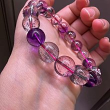 天然超七手鍊11.4mm.發順，金草莓，11.4mm，重：35.6g 歷史價格詳細信息