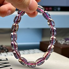 冰透紫黃晶手錬 天然切面紫水晶女款單圈手串飾品首飾禮物優 歷史價格詳細信息