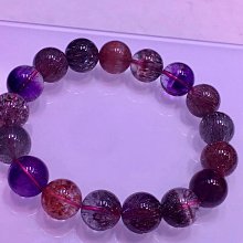精品天然超七雲母紫發手鍊12mm.又稱三輪骨幹，12mm，重43g 歷史價格詳細信息