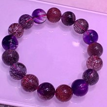 精品天然超七雲母紫發手鍊12mm.又稱三輪骨幹，12mm，重43g 歷史價格詳細信息