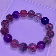 精品天然超七雲母紫發手鍊12mm.又稱三輪骨幹，12mm，重43g 歷史價格詳細信息
