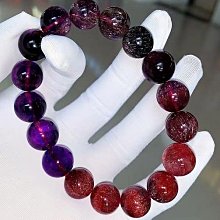 天然超七手鍊11.4mm.發順，金草莓，11.4mm，重：35.6g 歷史價格詳細信息