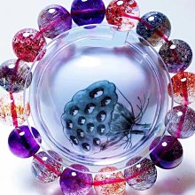 超七能量手晶手串 晶體乾淨 聚寶盆天然超七圓珠水晶手串手鍊 歷史價格詳細信息