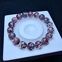 6mm天然原礦黑金超七水晶 純銀配件單圈設計手串 歷史價格詳細信息