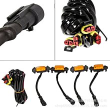 LED汽車中網燈 led小黃燈 汽車日行燈 黃光 紅光 藍光 霧燈 行車燈 一拖四中網燈 行車燈 雨霧燈 夜間行車燈【青 歷史價格詳細信息