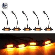 LED汽車中網燈 led小黃燈 汽車日行燈 黃光 紅光 藍光 霧燈 行車燈 一拖四中網燈 行車燈 雨霧燈 夜間行車燈【青 歷史價格詳細信息