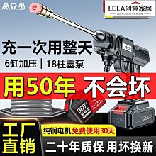 洗車機高壓水槍家用澆菜便攜式清洗機泡沫車載水泵鋰電池無刷 歷史價格詳細信息