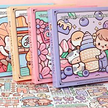 提拉多阿布方形手帳本高顏值女生可愛女孩手杖小麻薯手賬本禮物軟殼透明活頁可拆小學生少女心ins風網紅手仗~特價 歷史價格詳細信息