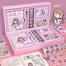 手賬本套裝可愛網紅少女心筆記本櫻桃小兔本子活頁日記手帳本禮盒點陣A5活頁-鑫星精選 歷史價格詳細信息