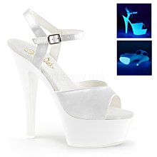 Shoes InStyle《六吋》美國品牌 PLEASER 原廠正品透明漆皮霓虹螢光厚底高跟涼鞋 出清 特價『綠色』 歷史價格詳細信息